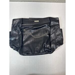 NWOT Miche Demi Bag‎ Shell Felecity Black Faux Leather Chain Retired